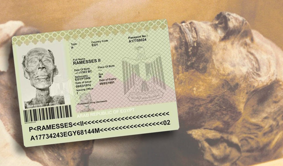 Did the mummy of Ramses II get a passport to travel from Egypt to France?